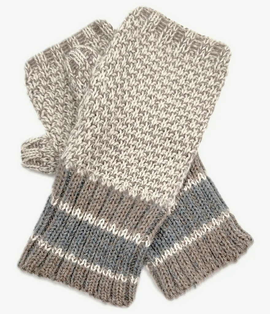 Alpaca Fingerless Gloves -Birch