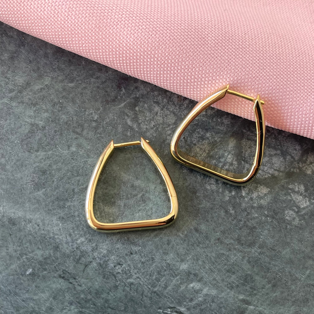 Triangle Hoop Earrings