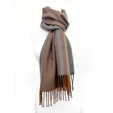 100% Baby Alpaca Scarf -Copper Mine