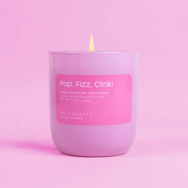 Pop, Fizz, Clik! Pink Champagne Soy Candle