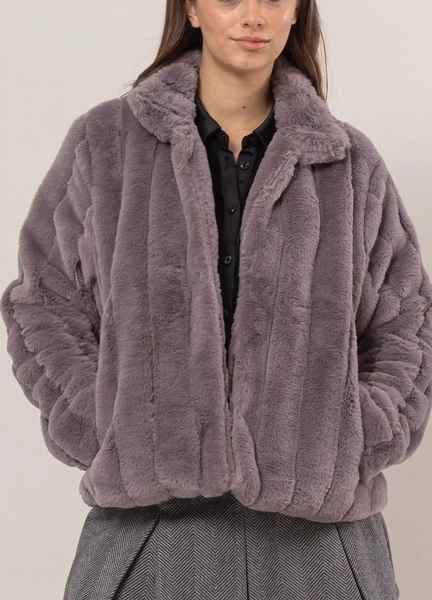 Faux Fur Jacket (Choose Color)