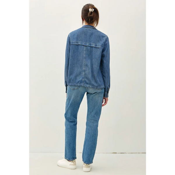 Denim Look Tencel Utility Jacket