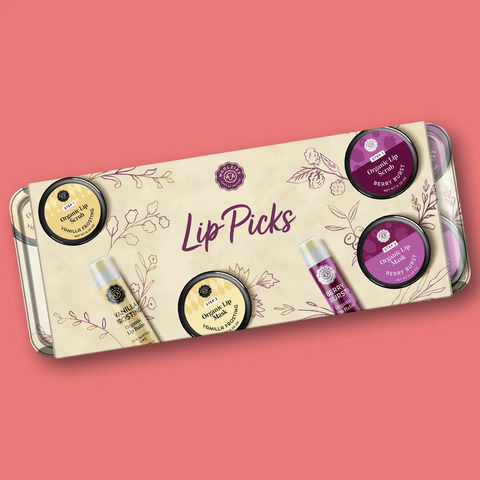 Lip Picks Balm, Scrub, & Mask Kit (6 Pieces)