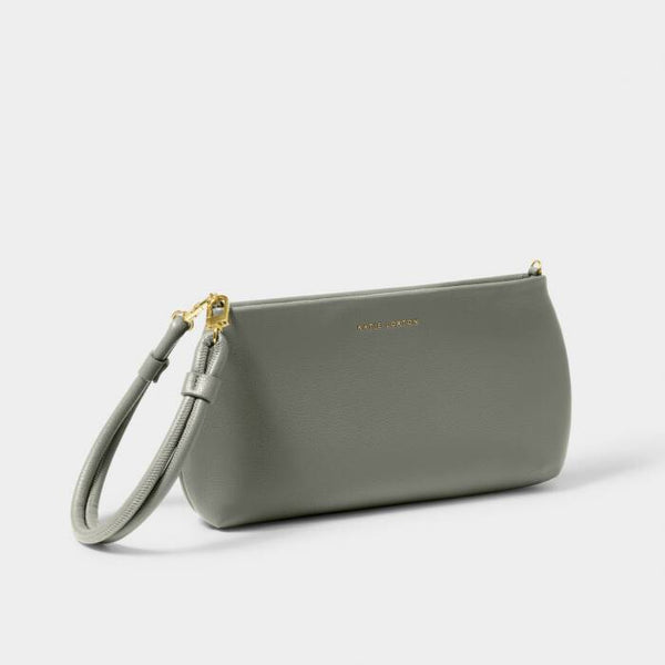 Asha Wristlet/Graphite Green