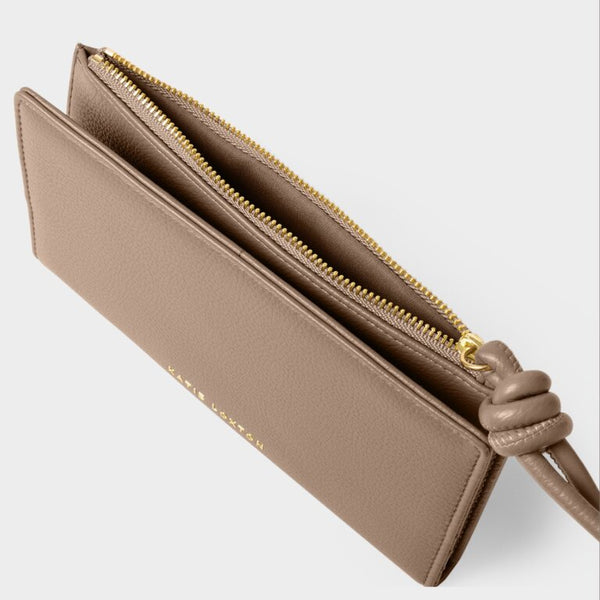 Asha Fold-Out Wristlet-Mocha