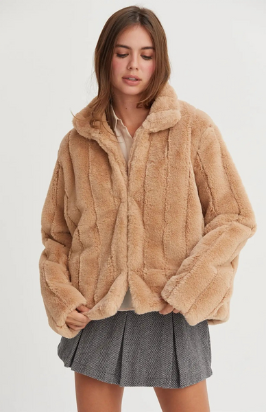 Faux Fur Jacket (Choose Color)