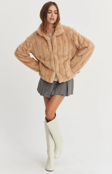 Faux Fur Jacket (Choose Color)