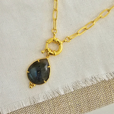 Sophia Labradorite Pendant Necklace